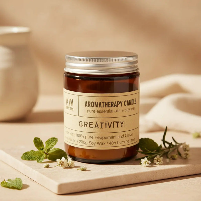 Lumânare Aromaterapie din Soia 200g - Creativitate