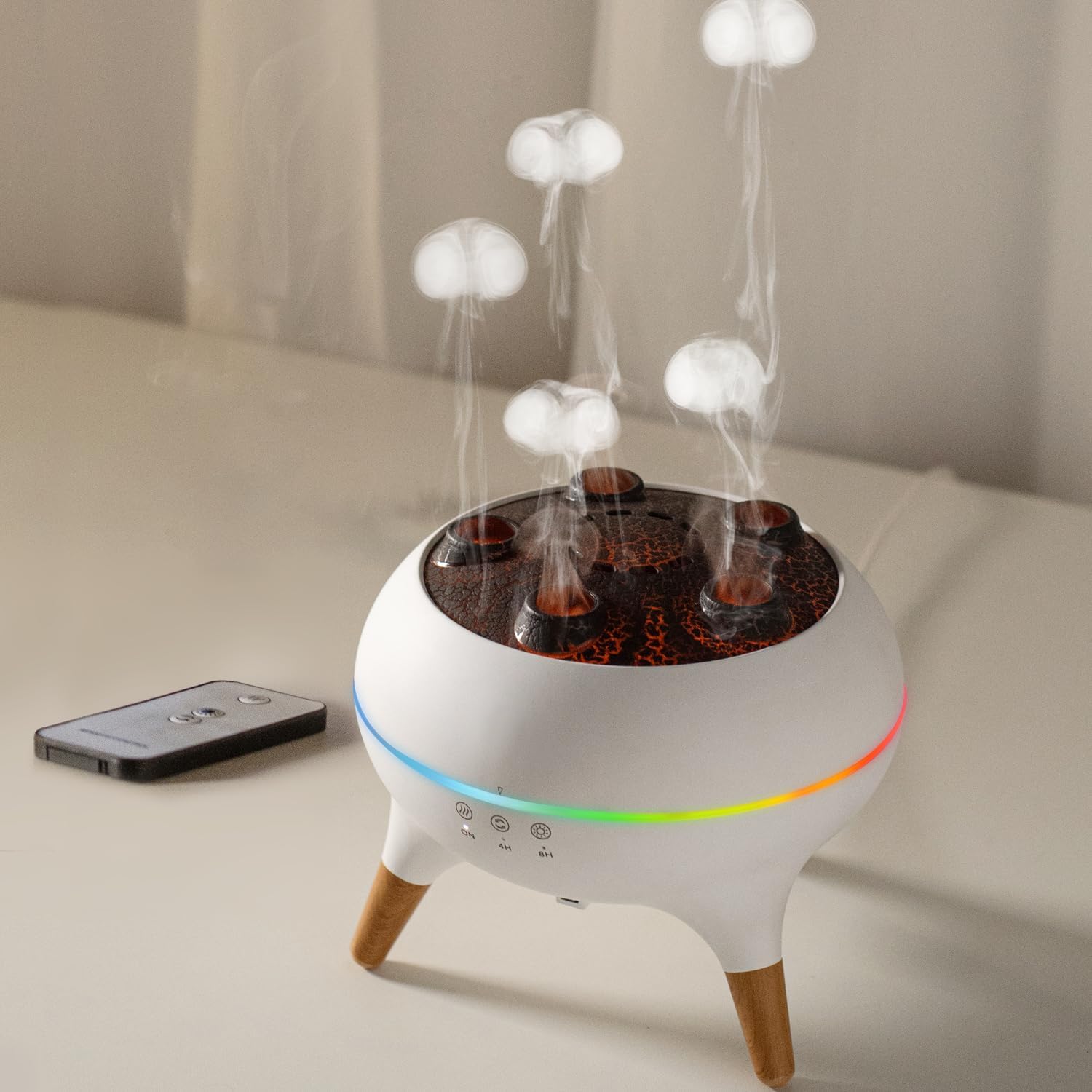 Difuzor Aromatic USB | Jellyfish – Ceață & LED Multicolor amazio