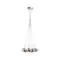 ASTRAL suspendat  sticlă de crom/sticlă transparentă 230V/12V G4 10x20W