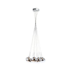 ASTRAL suspendat  sticlă de crom/sticlă transparentă 230V/12V G4 10x20W