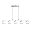 ESTRA V suspendat alb sticlă transparentă 230V LED 5x5W  3000K