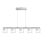 ESTRA V suspendat alb sticlă transparentă 230V LED 5x5W  3000K