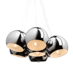 ASTROMET VII suspendat  crom 230V LED E27 7x11W
