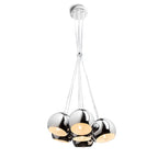 ASTROMET VII suspendat  crom 230V LED E27 7x11W