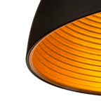 CARISSIMA 40 suspendat negru mat/auriu  230V LED E27 15W