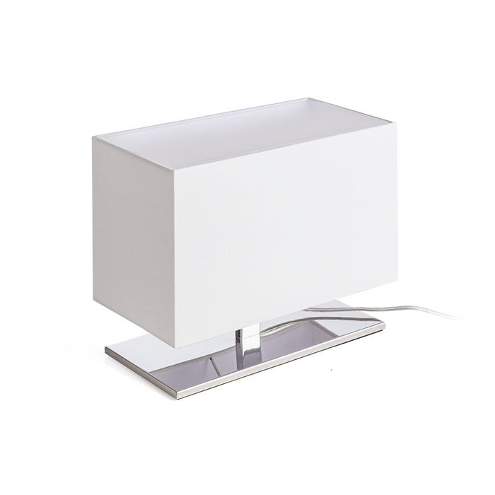 PLAZA S de masă alb crom 230V LED E27 15W