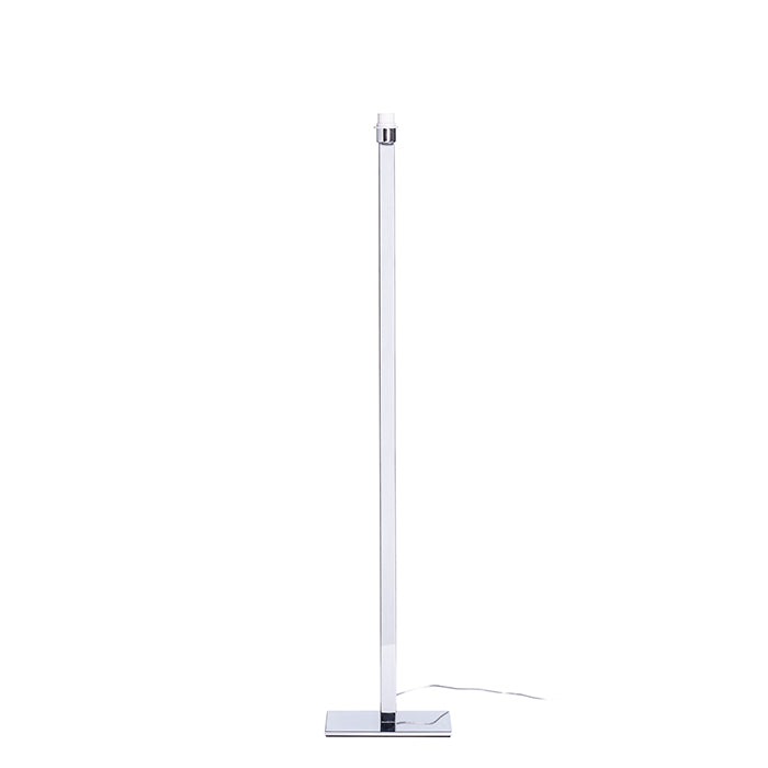 PLAZA de podea alb crom 230V LED E27 15W