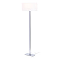 PLAZA de podea alb crom 230V LED E27 15W