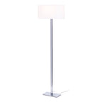 PLAZA de podea alb crom 230V LED E27 15W