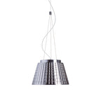 CORONA suspendat  sticlă de crom 230V LED E27 15W