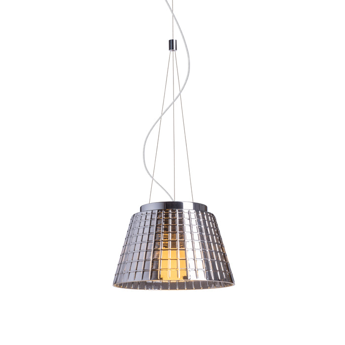 CORONA suspendat  sticlă de crom 230V LED E27 15W