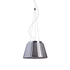 CORONA suspendat  sticlă de crom 230V LED E27 15W