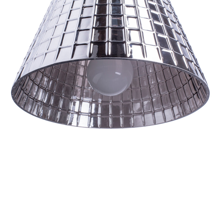 CORONA suspendat  sticlă de crom 230V LED E27 15W