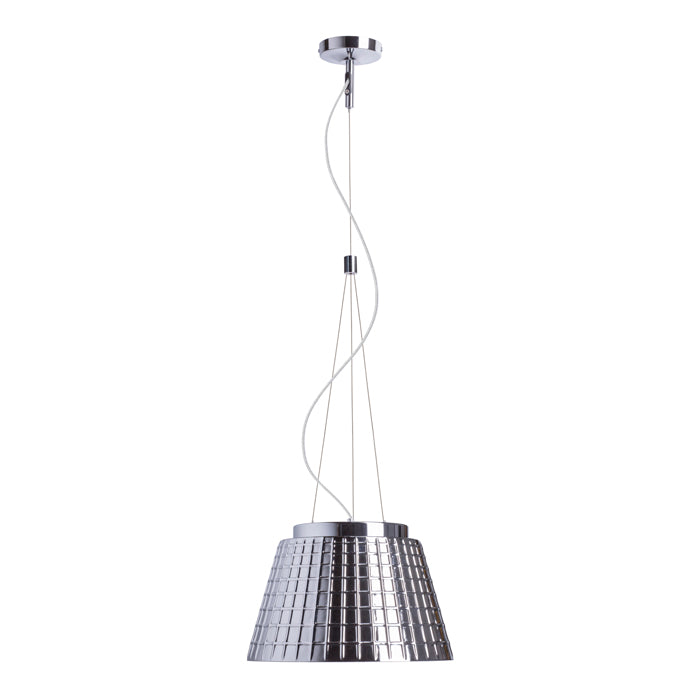 CORONA suspendat  sticlă de crom 230V LED E27 15W