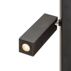 FADO de podea negru  230V LED 2x3W 45°  3000K
