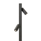 FADO de podea negru  230V LED 2x3W 45°  3000K