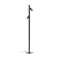 FADO de podea negru  230V LED 2x3W 45°  3000K