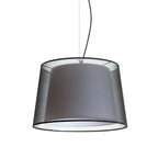 ESPLANADE suspendat negru transparent/alb crom 230V LED E27 15W