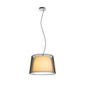 ESPLANADE suspendat negru transparent/alb crom 230V LED E27 15W