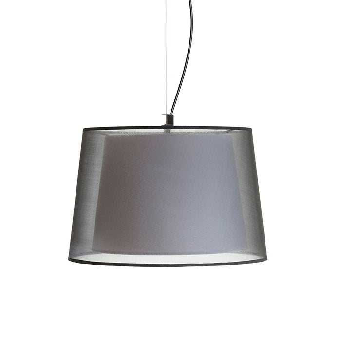 ESPLANADE suspendat negru transparent/alb crom 230V LED E27 15W