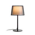 ESPLANADE de masă negru transparent/alb crom 230V LED E27 15W