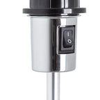 GARDETTE de podea negru aluminiu 230V LED E27 15W