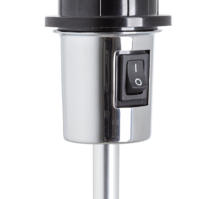 GARDETTE de podea negru aluminiu 230V LED E27 15W