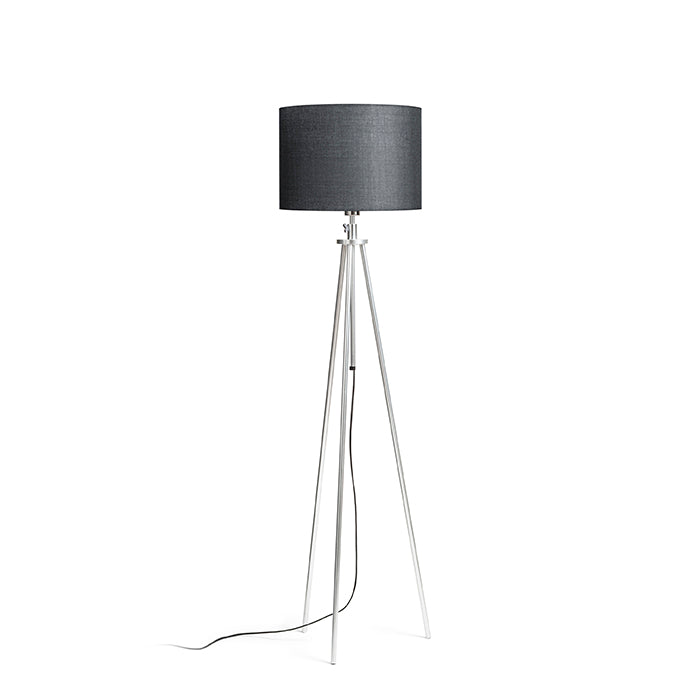 GARDETTE de podea negru aluminiu 230V LED E27 15W