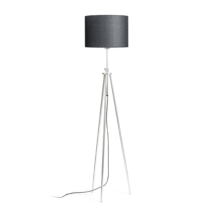 GARDETTE de podea negru aluminiu 230V LED E27 15W