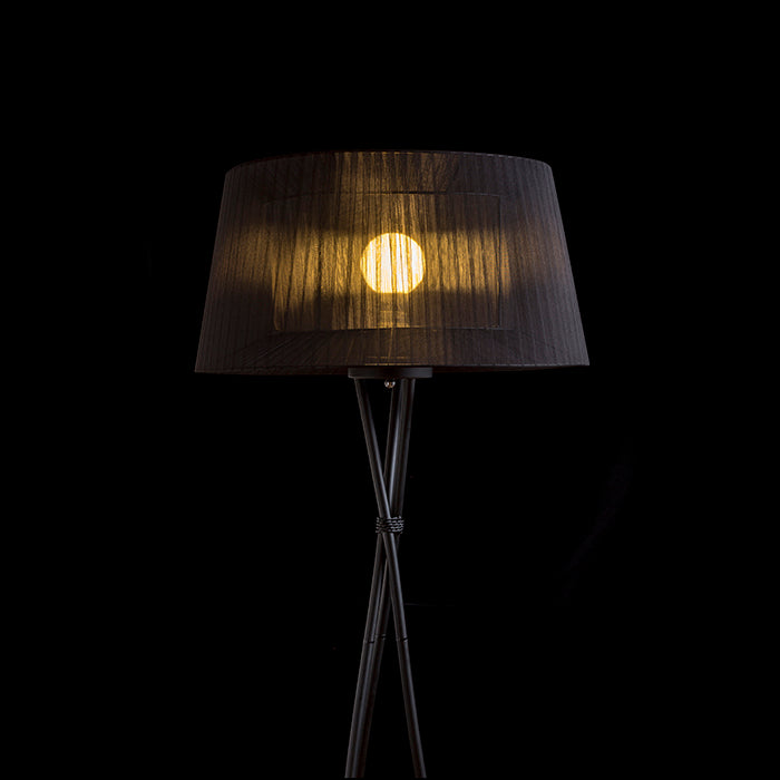 BOULOGNE de podea negru  230V LED E27 15W