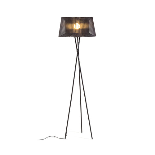 BOULOGNE de podea negru  230V LED E27 15W