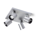 KENNY IV de tavan  aluminiu/negru 230V LED GU10 4x8W