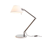 MONTANA de masă alb/negru crom 230V LED E27 11W
