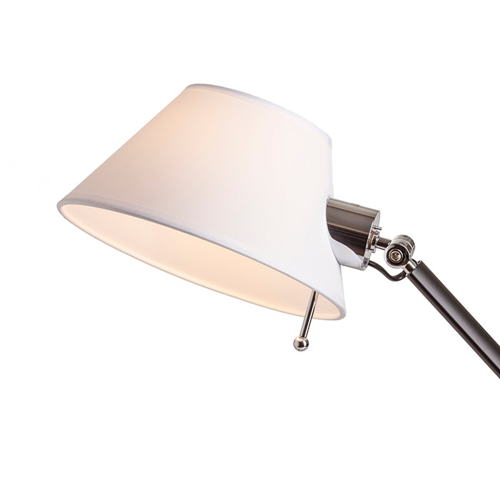 MONTANA de masă alb/negru crom 230V LED E27 11W