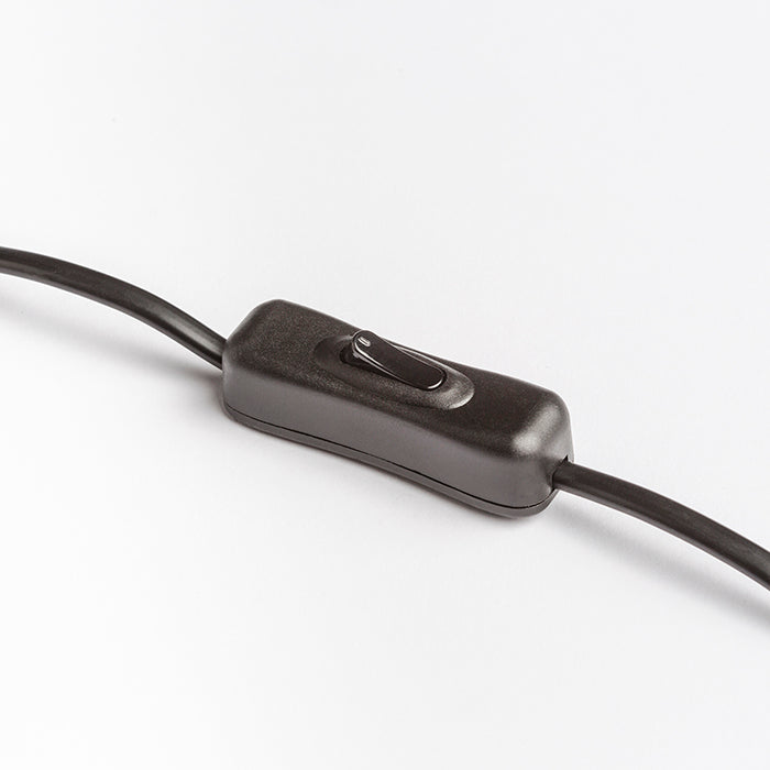 MONTANA de masă alb/negru crom 230V LED E27 11W