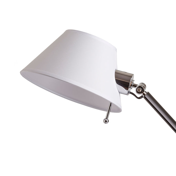 MONTANA de masă alb/negru crom 230V LED E27 11W