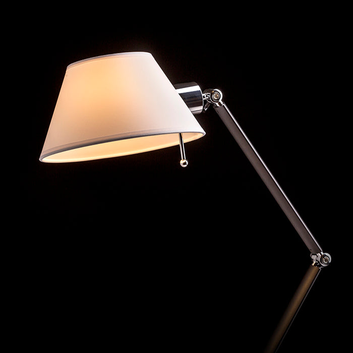 MONTANA de masă alb/negru crom 230V LED E27 11W