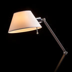 MONTANA de masă alb/negru crom 230V LED E27 11W