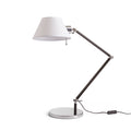 MONTANA de masă alb/negru crom 230V LED E27 11W