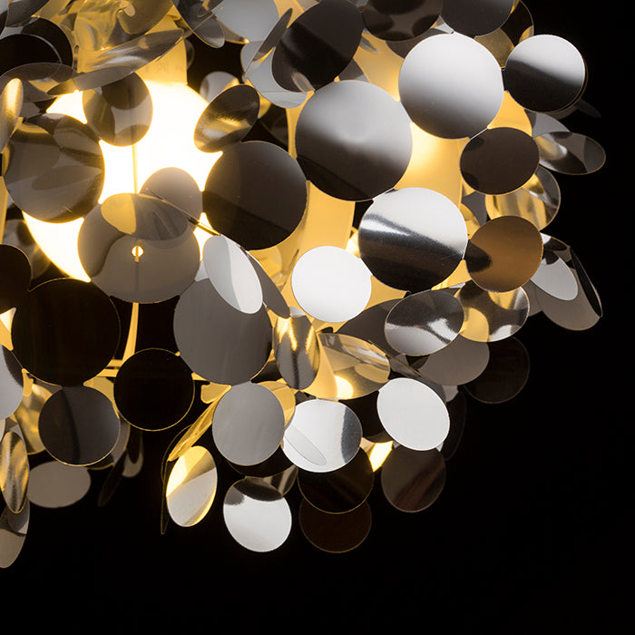 CONFETTI suspendat  folie de crom 230V LED E27 15W