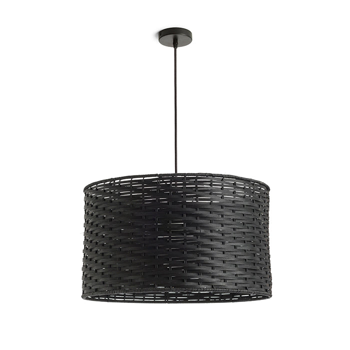 FIATLUX 41/24 suspendat negru bambus 230V LED E27 15W