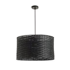 FIATLUX 41/24 suspendat negru bambus 230V LED E27 15W