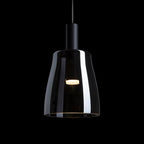 BELLINI M LED suspendat negru sticlă afumată 230V LED 5W 30°  3000K
