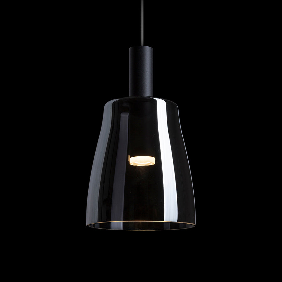 BELLINI M LED suspendat negru sticlă afumată 230V LED 5W 30°  3000K