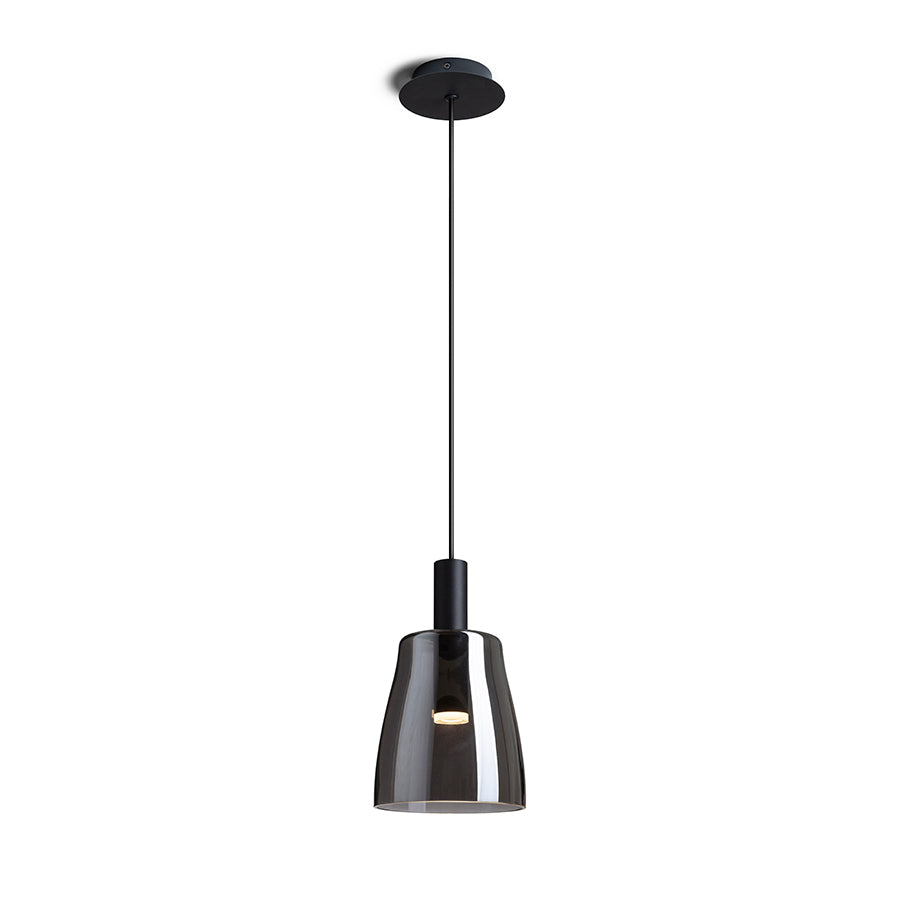 BELLINI M LED suspendat negru sticlă afumată 230V LED 5W 30°  3000K