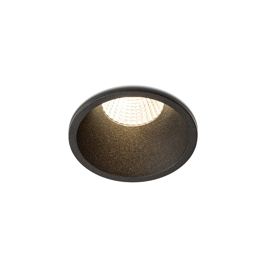 OWEN DIMM incastrat negru 230V LED 7W 45° IP54 3000K - 1800K