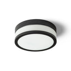 CIRA LED 23 de tavan sticlă opal/negru 230V LED 12W IP44 3000K