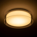 VENICE LED 30 de tavan sticlă transparentă/sticlă opal/crom 230V LED 12W IP44 3000K