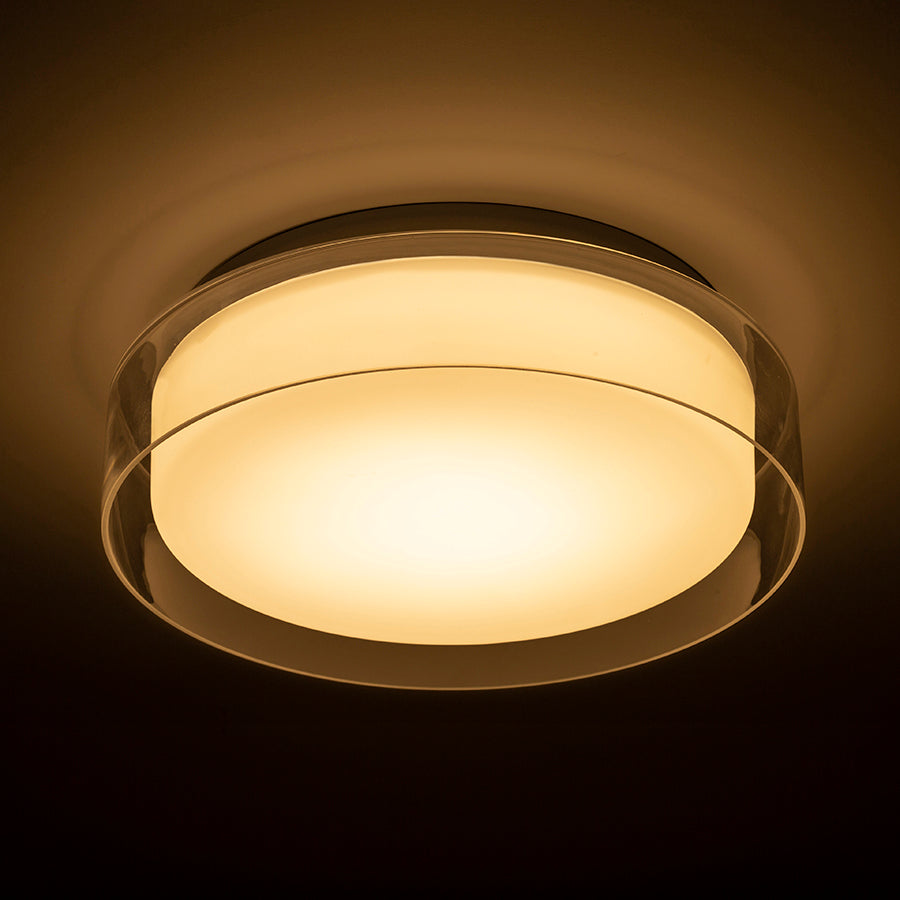 VENICE LED 30 de tavan sticlă transparentă/sticlă opal/crom 230V LED 12W IP44 3000K