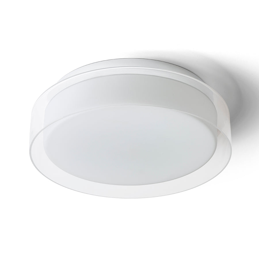 VENICE LED 30 de tavan sticlă transparentă/sticlă opal/crom 230V LED 12W IP44 3000K